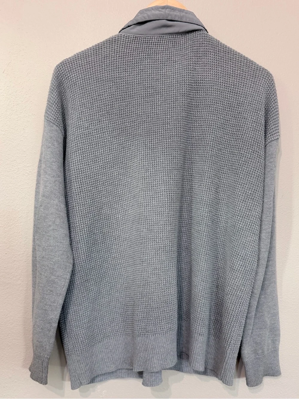 Lauren Ralph Lauren Gray Half-Zip Knit Pullover